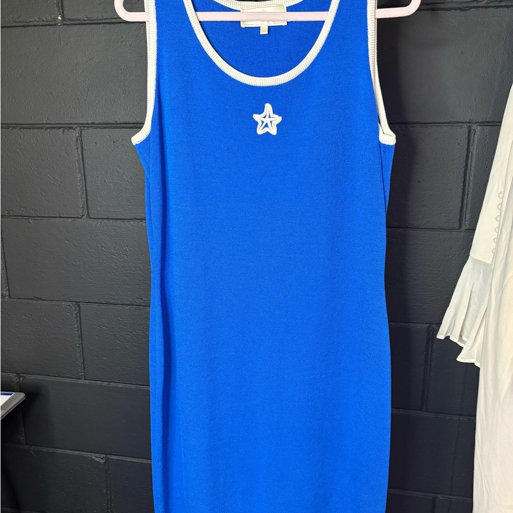 St.John Sport by Marie Gray, Knit Dress with Contrast Trim